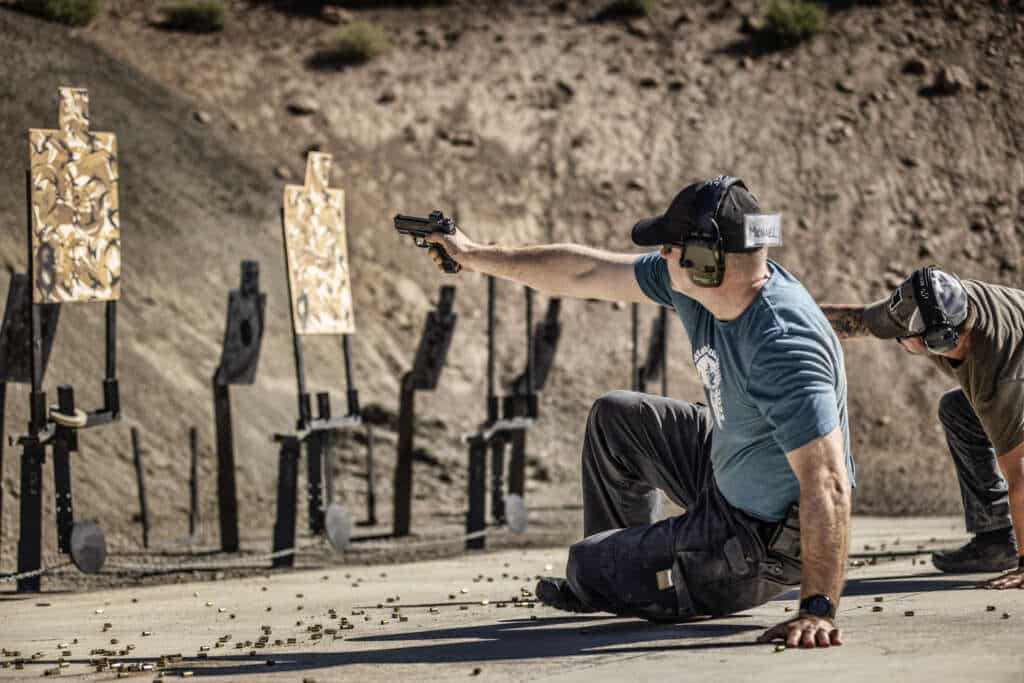 Defensive Handgun 2 (DH2) picks up where DHG 1 leaves off, advancing your skills and understanding to meet more complex defensive scenarios. This course tackles timing, problem-solving, and the practical application of these skills under pressure.

Participants will engage in grounded and injury drills, learning to operate effectively even under compromised conditions. Tactical runs become more rigorous, with heightened expectations of your ability to perform. A prerequisite for DH2 is the successful completion of DHG 1, along with consistent self-directed range time. This course is designed for those who have maintained their skills; if your pistol hasn’t seen action since your last class, DH2 is not for you. This is not an introductory class, and newcomers to Thunder Ranch are encouraged to start with DHG 1.